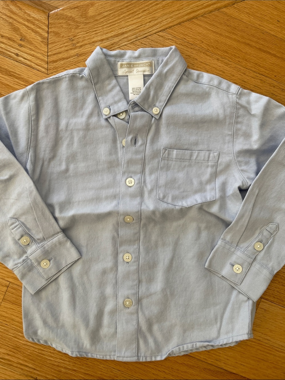 Janie and Jack Light Blue Boys' Button-Down Shirt